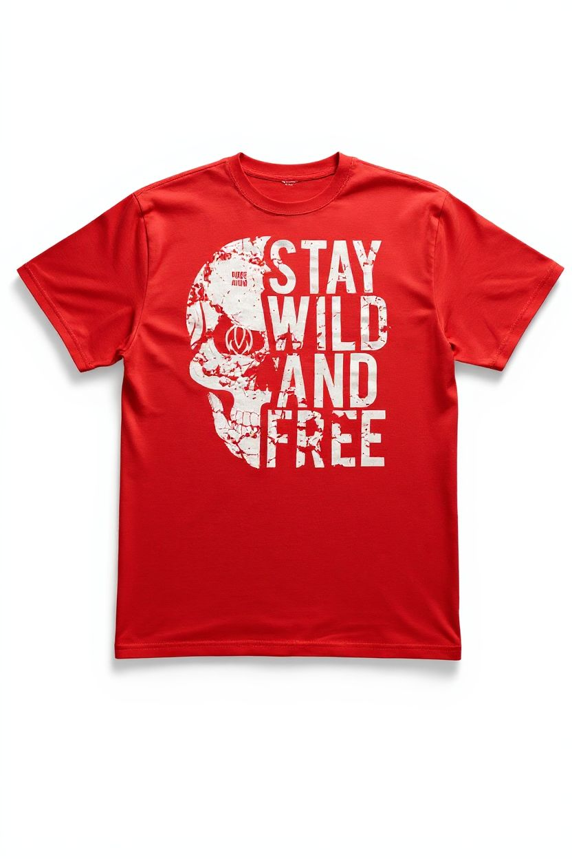 'Stay Wild & Free' T shirt